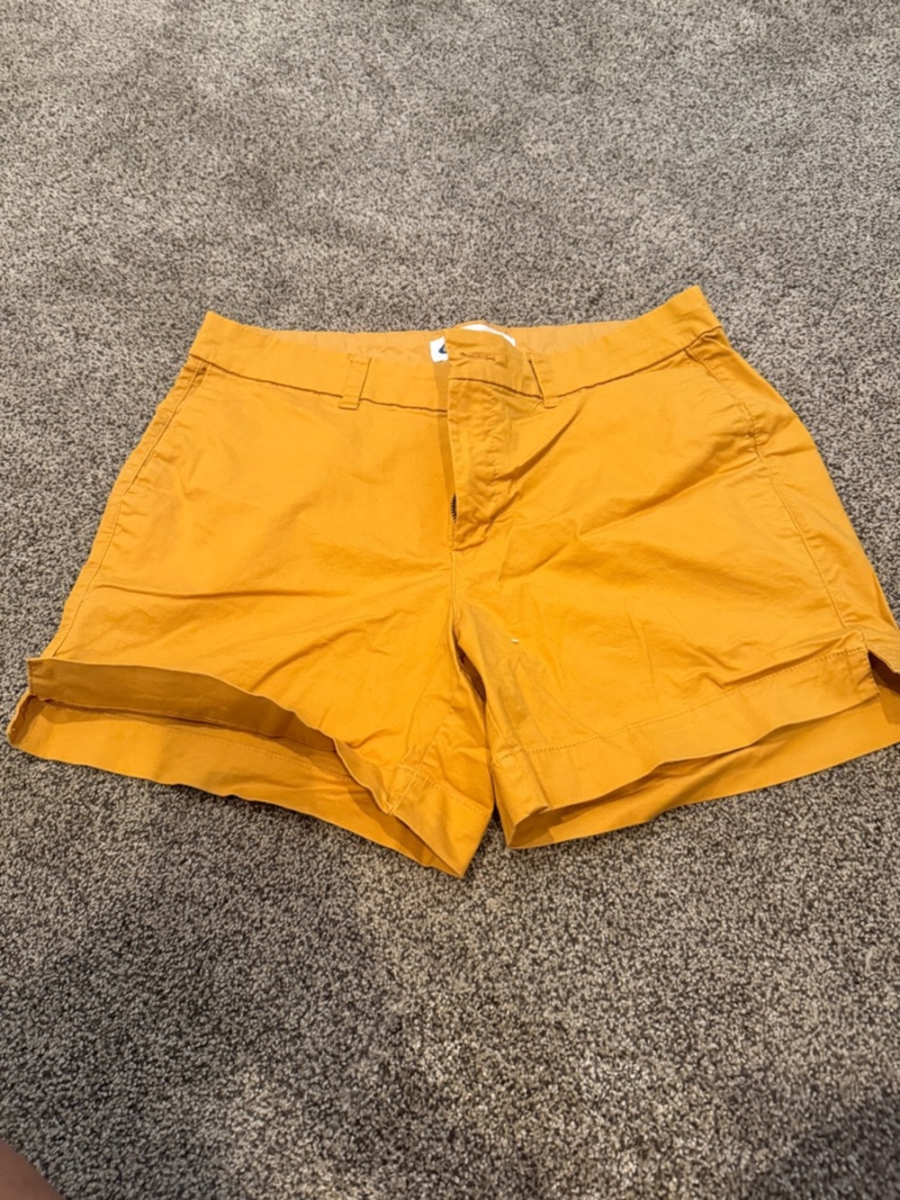 Old Navy Golden Yellow Women's Casual Bermuda Shorts